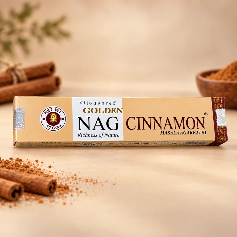 Incienso Golden Nag Artesanal · 12 Aromas