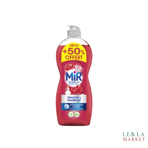 Liquide vaisselle vinaigre & framboise 450ml+50% offert Mir 900ml