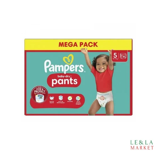 Couche coulottes Pampers Pants baby-dry 12-17kg T5 x80