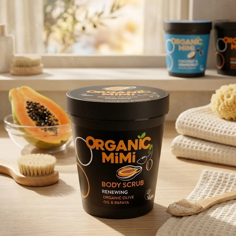 Exfoliante Corporal Renovador – Oliva y Papaya