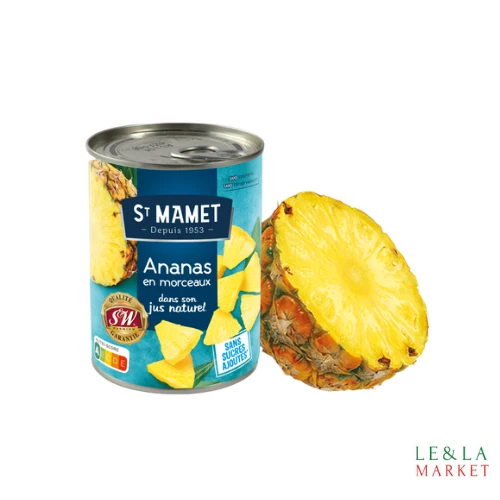 Fruits au sirop ananas morceaux ST MAMET 345g