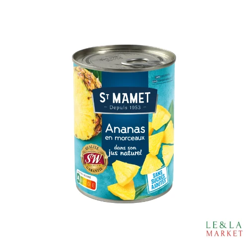 Fruits au sirop ananas morceaux ST MAMET 345g