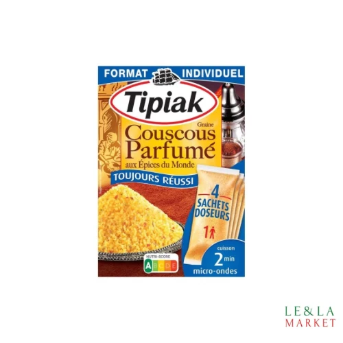 Graine couscous parfumé aux épices du monde Tipiak 260g