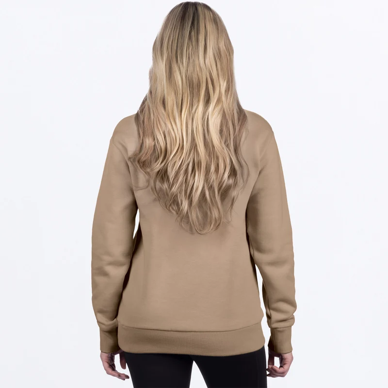 Women's Mitered Cotton Crewneck Sweatshirt