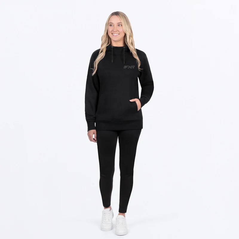 Women's Mitered Cotton Pullover Hoodie