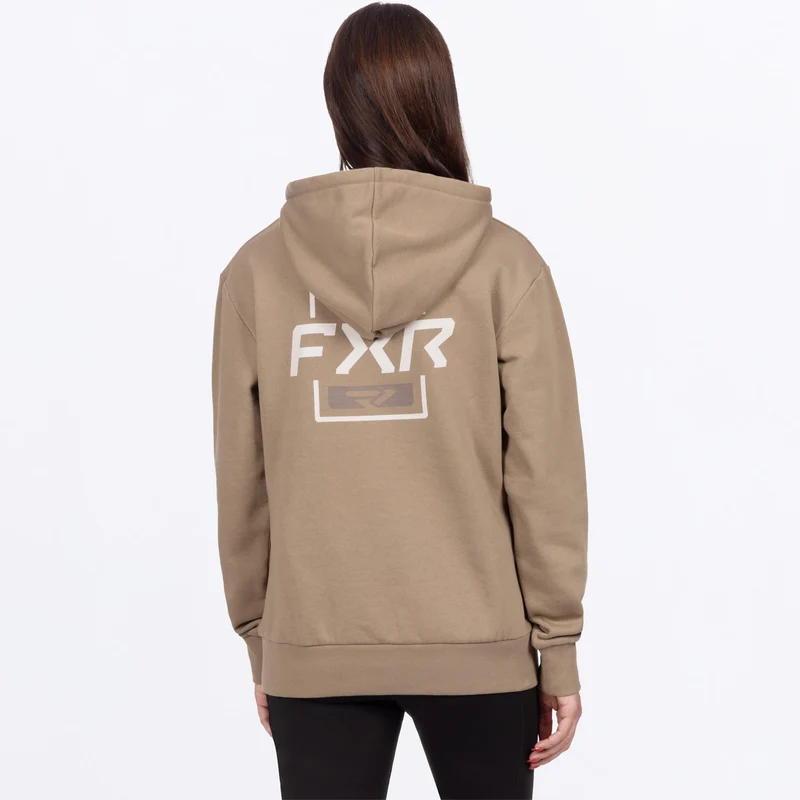 Women's Mitered Cotton Pullover Hoodie
