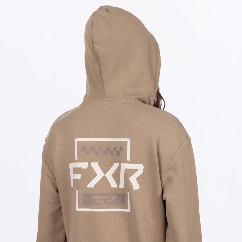 Women's Mitered Cotton Pullover Hoodie