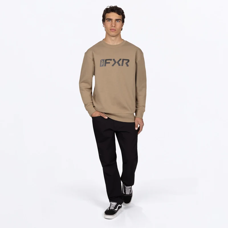 Men's Mitered Cotton Crewneck Sweatshirt