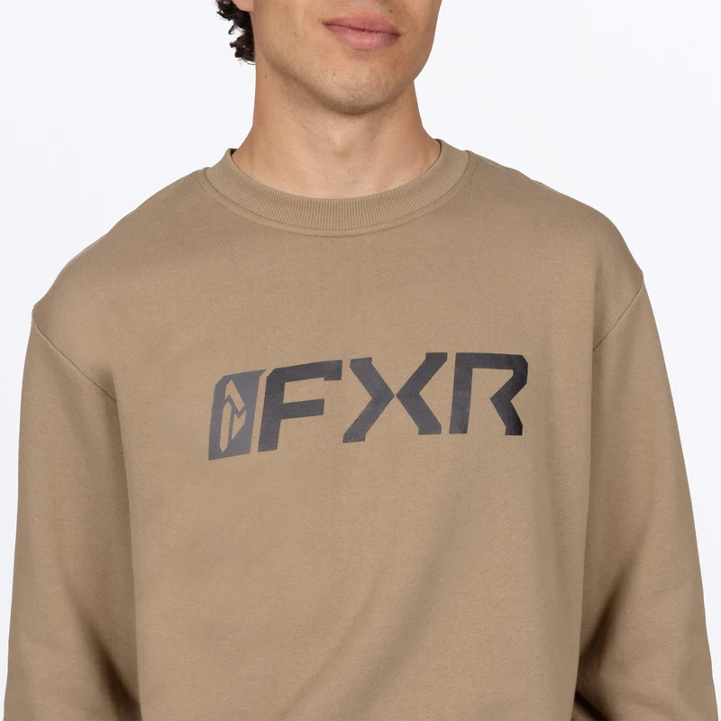 Men's Mitered Cotton Crewneck Sweatshirt