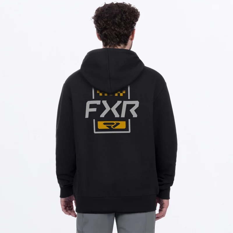 Men's Mitered Cotton Pullover Hoodie