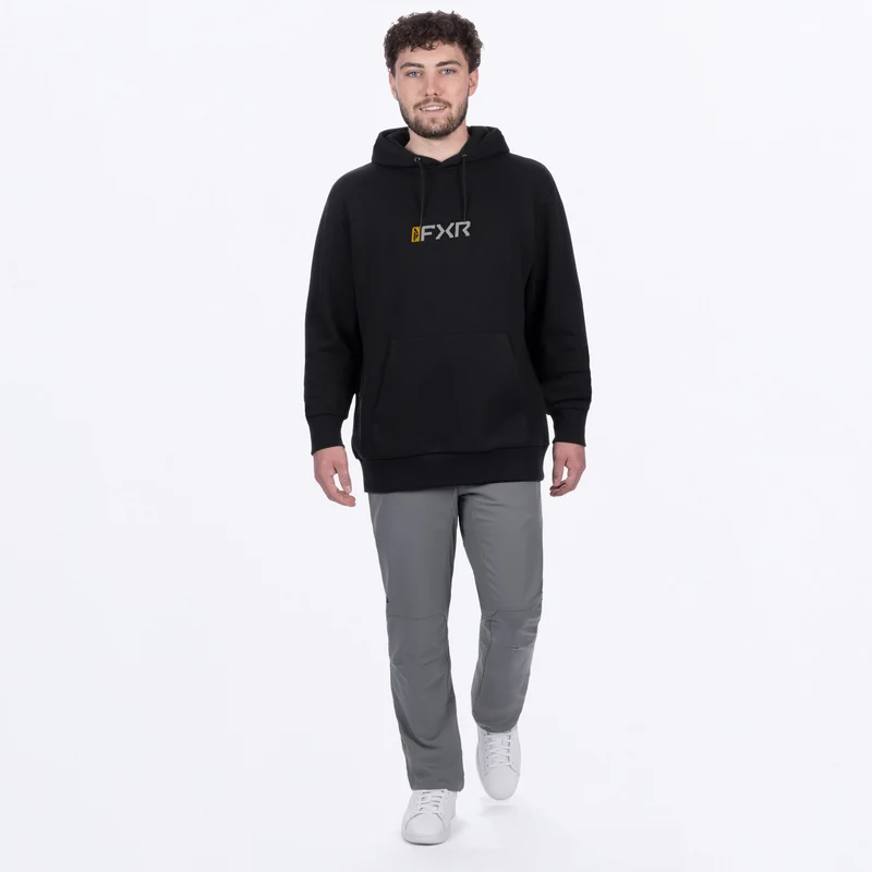 Men's Mitered Cotton Pullover Hoodie