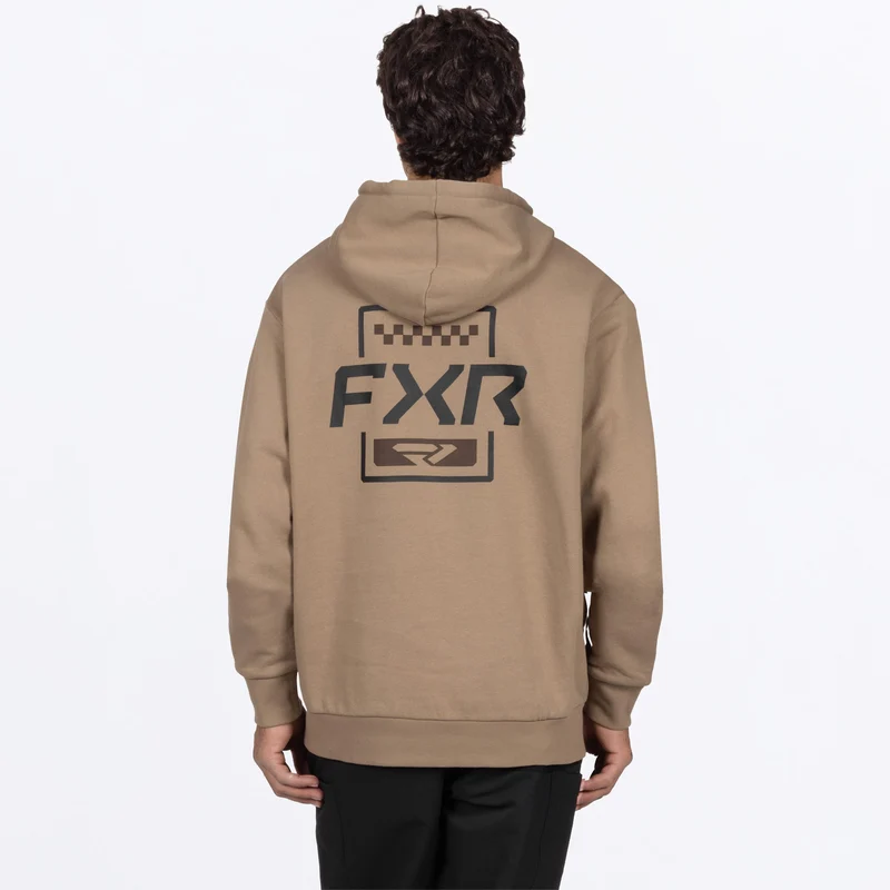 Men's Mitered Cotton Pullover Hoodie