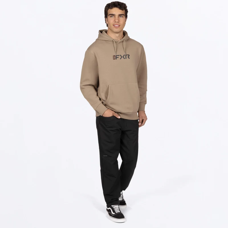 Men's Mitered Cotton Pullover Hoodie