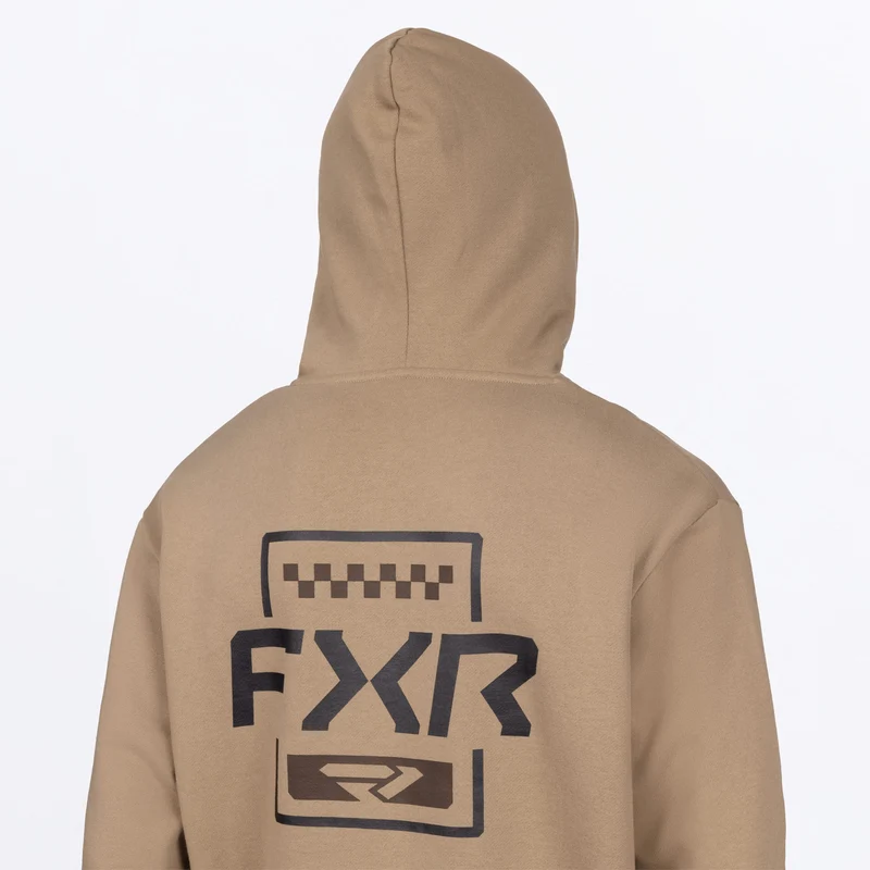 Men's Mitered Cotton Pullover Hoodie