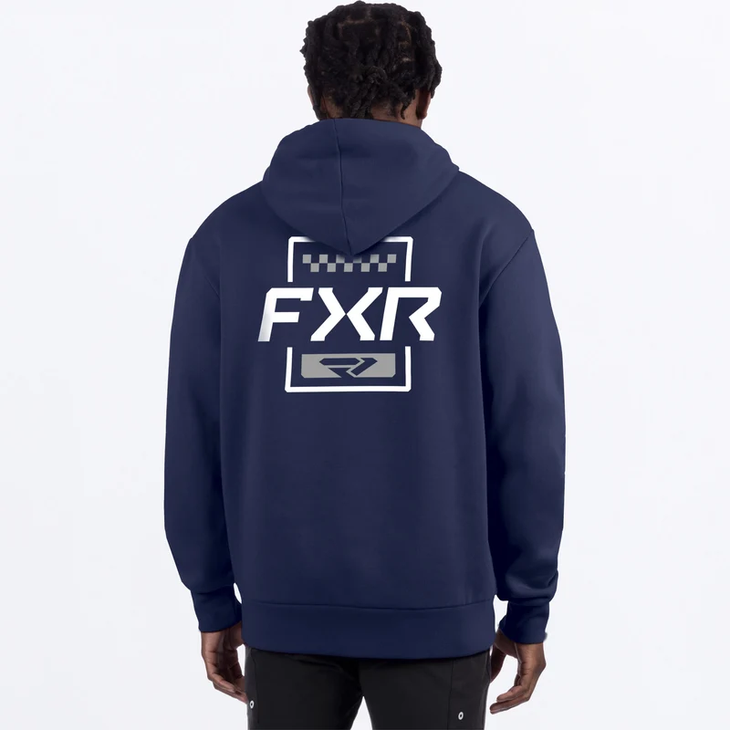 Men's Mitered Cotton Pullover Hoodie