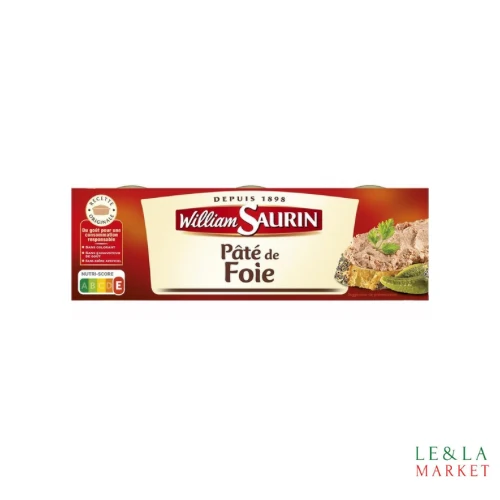 Pâté de foie William Saurin 3x78g