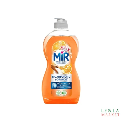 Liquide vaisselle bicarbonate et orange Mir 450ml