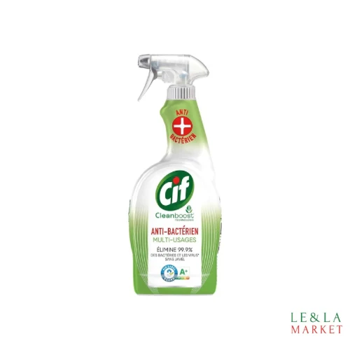 Spray Nettoyant Antibactérien Multi-Usages sans javel Cif 750ml
