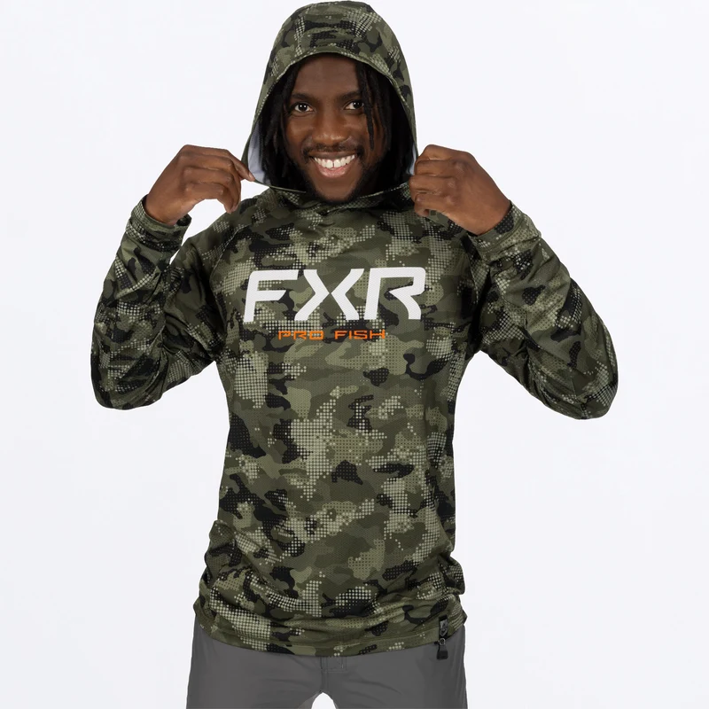 Men's Derby Drift Camo Air UPF Pullover Hoodie