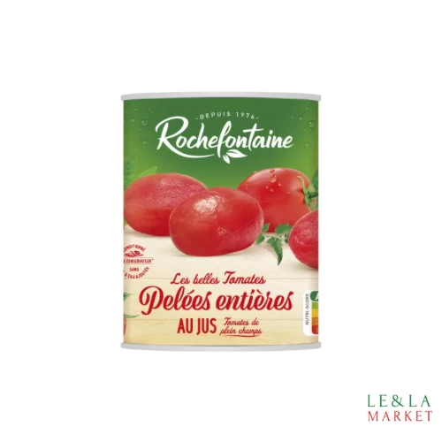 Tomate pelées entières au jus conditionnées fraîches Rochefontaine 480g