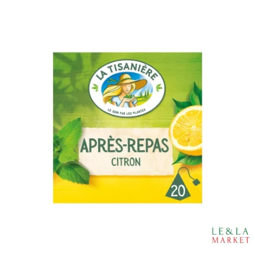 Infusion Après Repas Citron La Tisanière 20 sachets 30g
