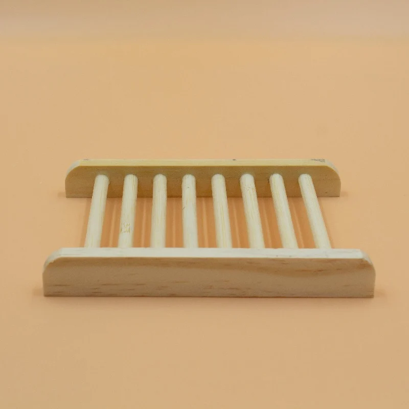 Jabonera de bambú rectangular