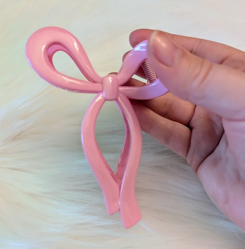 Pince à cheveux - BOUCLE ROSE