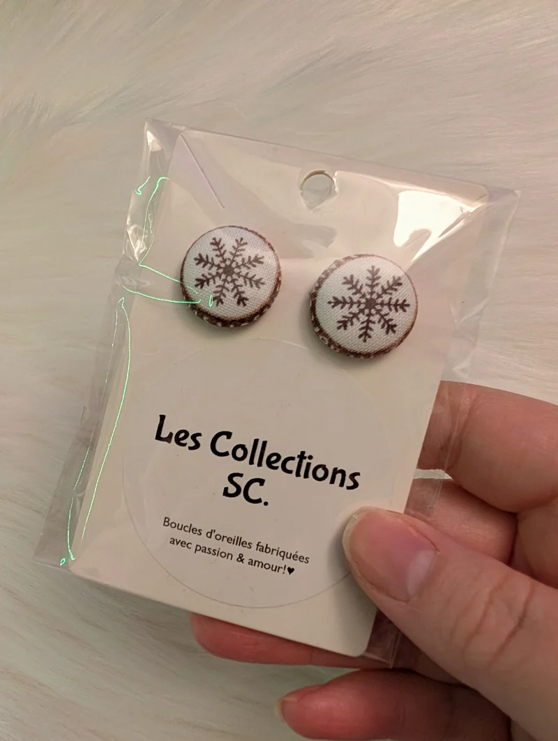 Boucles d'oreilles - FLOCONS