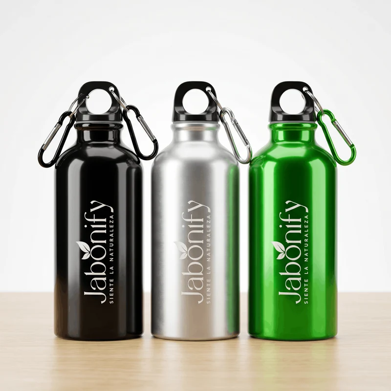 Botella Deportiva Jabonify – 400 ml · Aluminio
