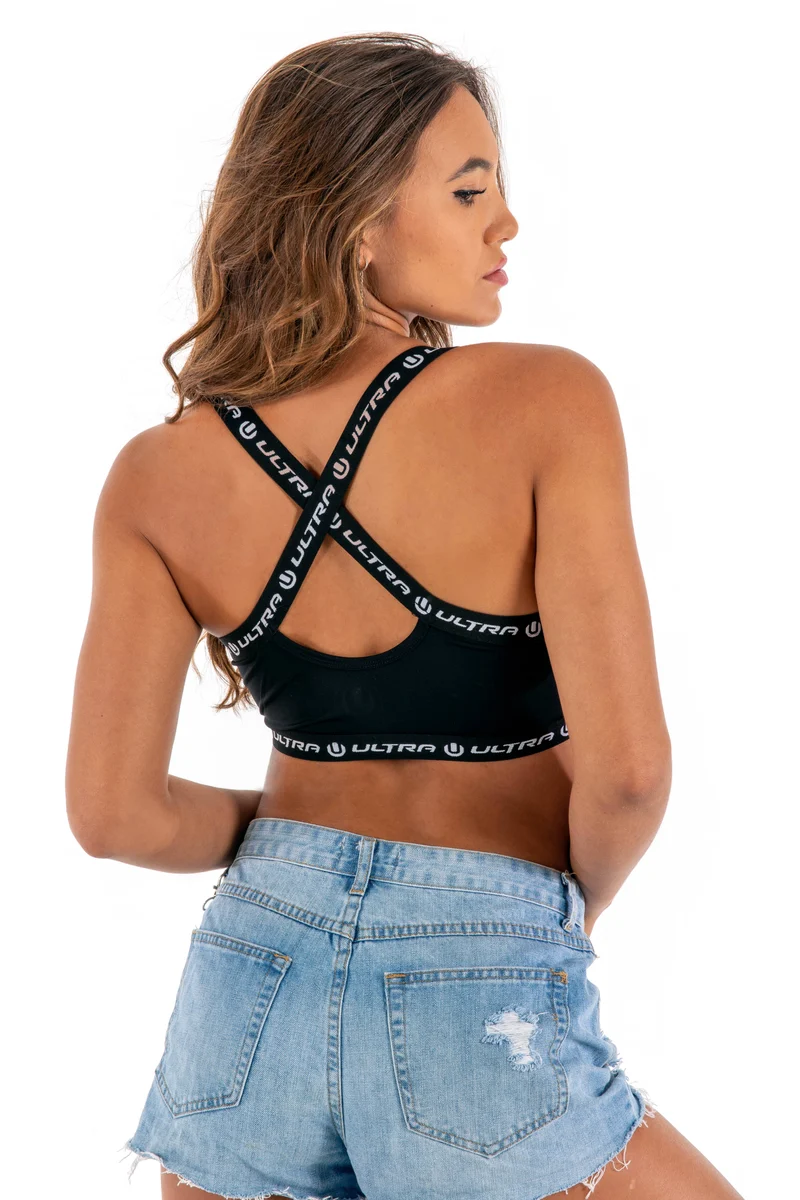 Ultra Black Sports Bra