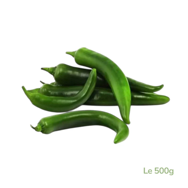 Piments verts vrac 500g-Maroc
