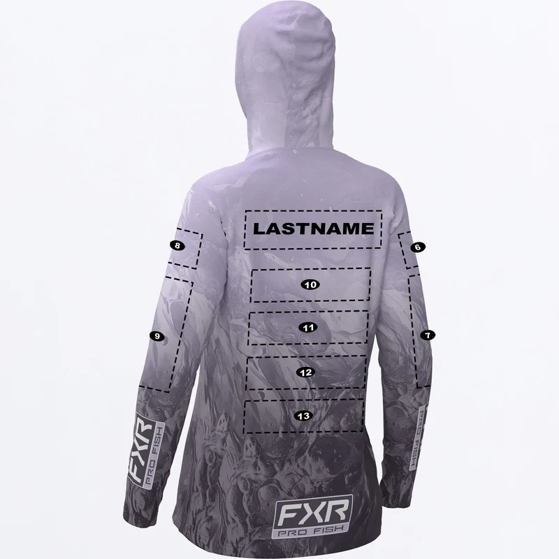 Women's Custom Derby Swell Air UPF Pullover Hoodie