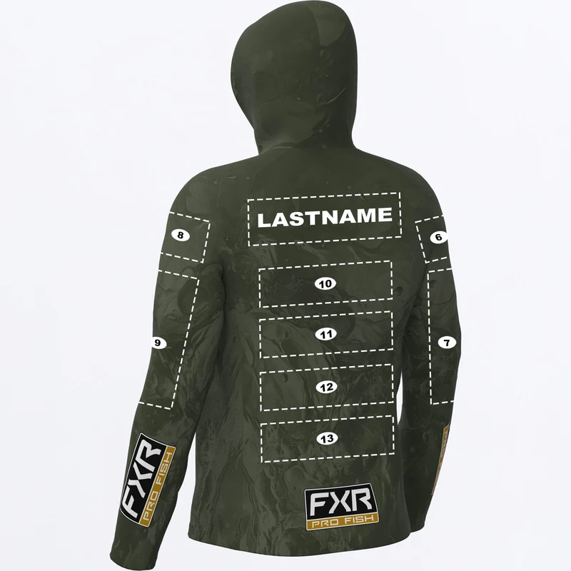 Men's Custom Derby Undertow Air UPF Pullover Hoodie