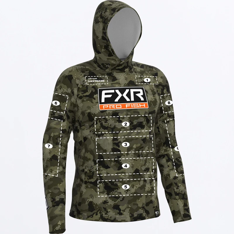 Men's Custom Derby Drift Camo Air UPF Pullover Hoodie