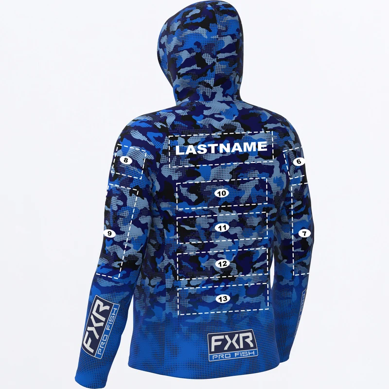 Men's Custom Derby Drift Camo Air UPF Pullover Hoodie