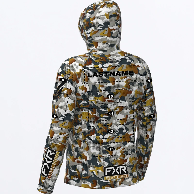 Men's Custom Derby Drift Camo Air UPF Pullover Hoodie