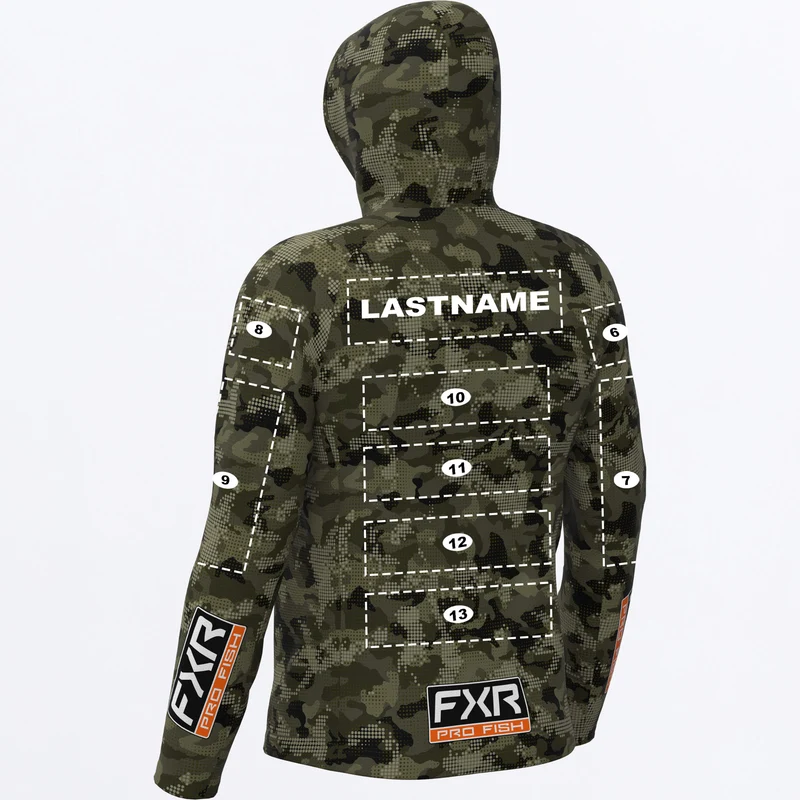 Men's Custom Derby Drift Camo Air UPF Pullover Hoodie