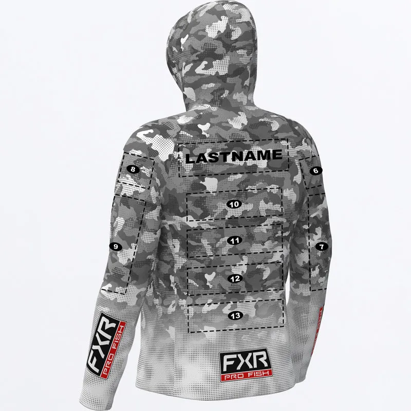 Men's Custom Derby Drift Camo Air UPF Pullover Hoodie