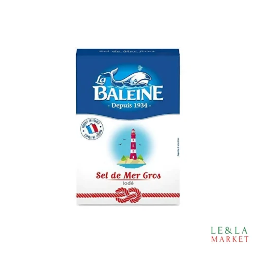 Sel de mer gros iodé La Baleine 1kg