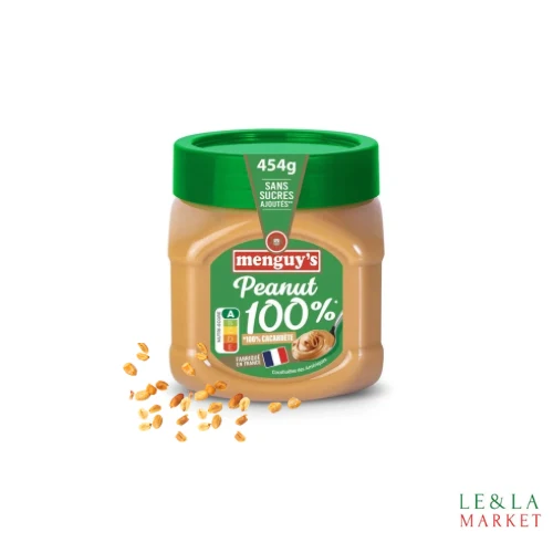 Beurre De Cacahuètes 100% Crunchy Menguy’S 454g