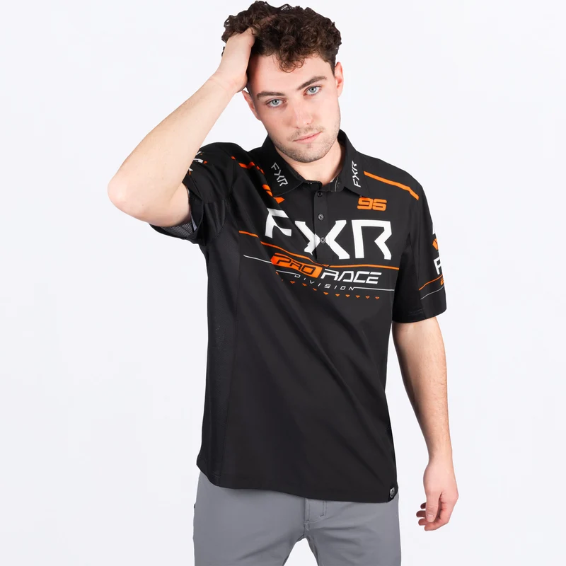 Men's Race Div Performance UPF Polo Shirt