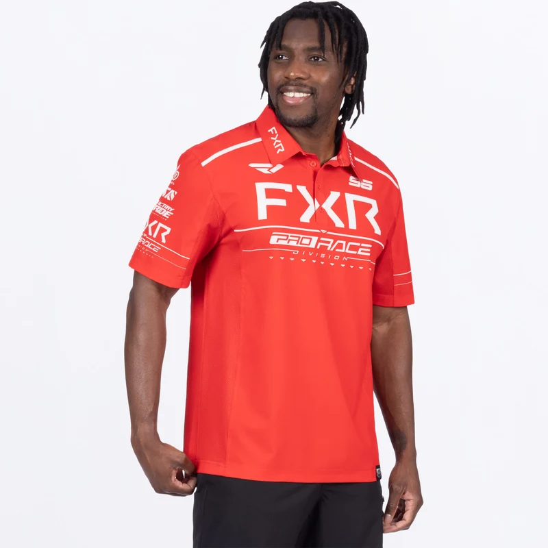 Men's Race Div Performance UPF Polo Shirt