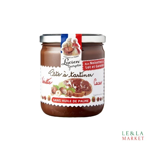 Pâte à tartiner noisette cacao Lucien Georgelin 400g