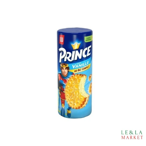 Biscuits fourrés goût vanille au blé complet PRINCE 300G