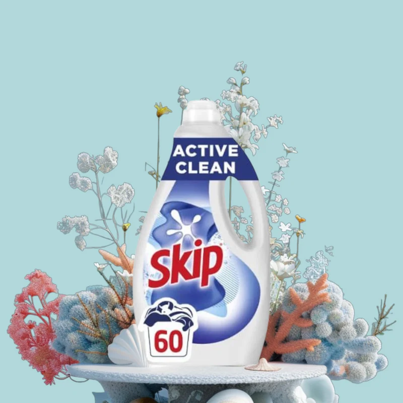Lessive liquide active clean Skip 60 lavages