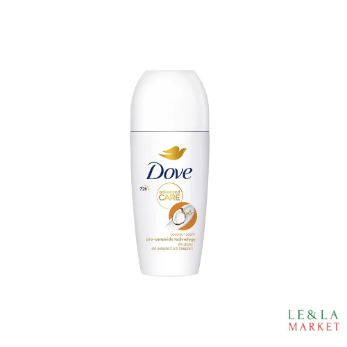 Déodorant femme Advanced Care Parfum Noix de Coco Bille Anti-transpirant 72h Dove 50 ml