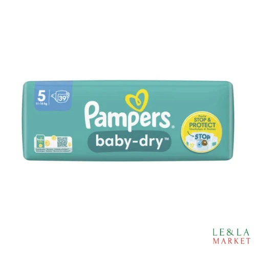 Couches Pampers baby-dry T5(11-16kg) x39