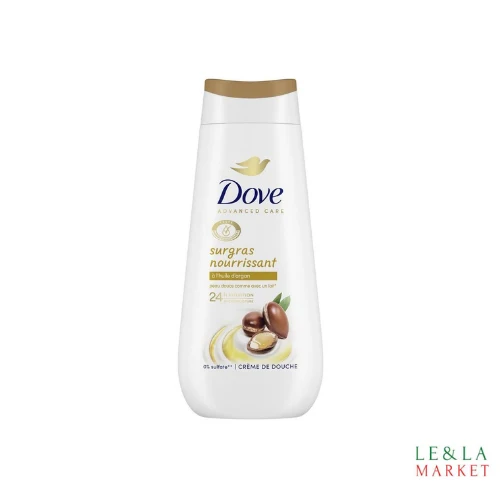 Crème douche surgras nourrissant à l'huile d'Argan Dove 400ml