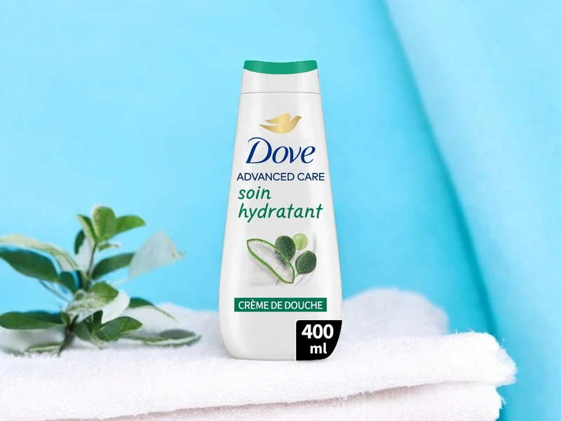 Crème de douche Soin hydratant parfum Aloe Vera Dove Advanced Care 400ml