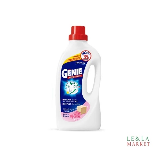 Lessive liquide à la fleure de lotus rose GENIE 35 lavages(1.4L)